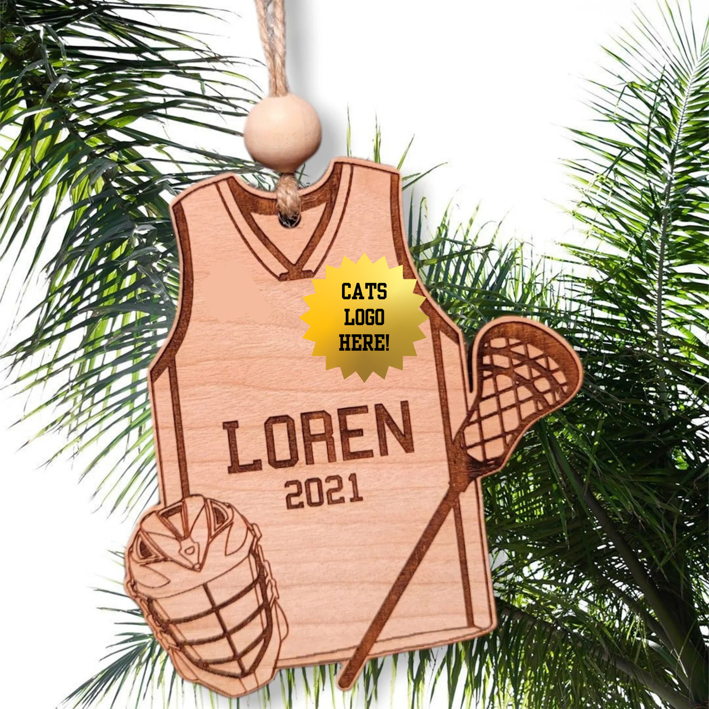 Cats Lacrosse Ornament