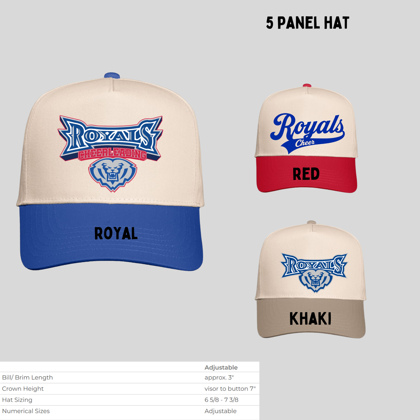 5 panel hat HSECheer