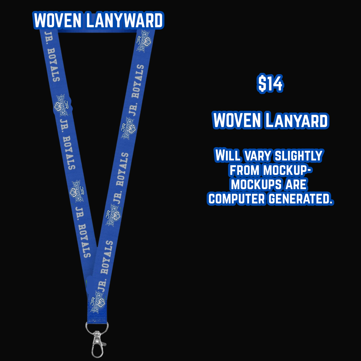 Jr. Royals Woven Lanyard
