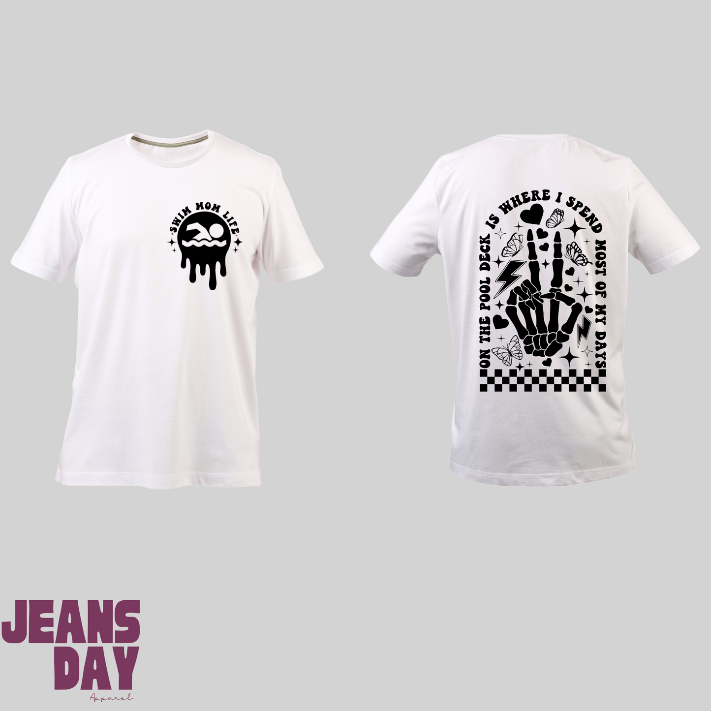 Grunge Swim Team Design