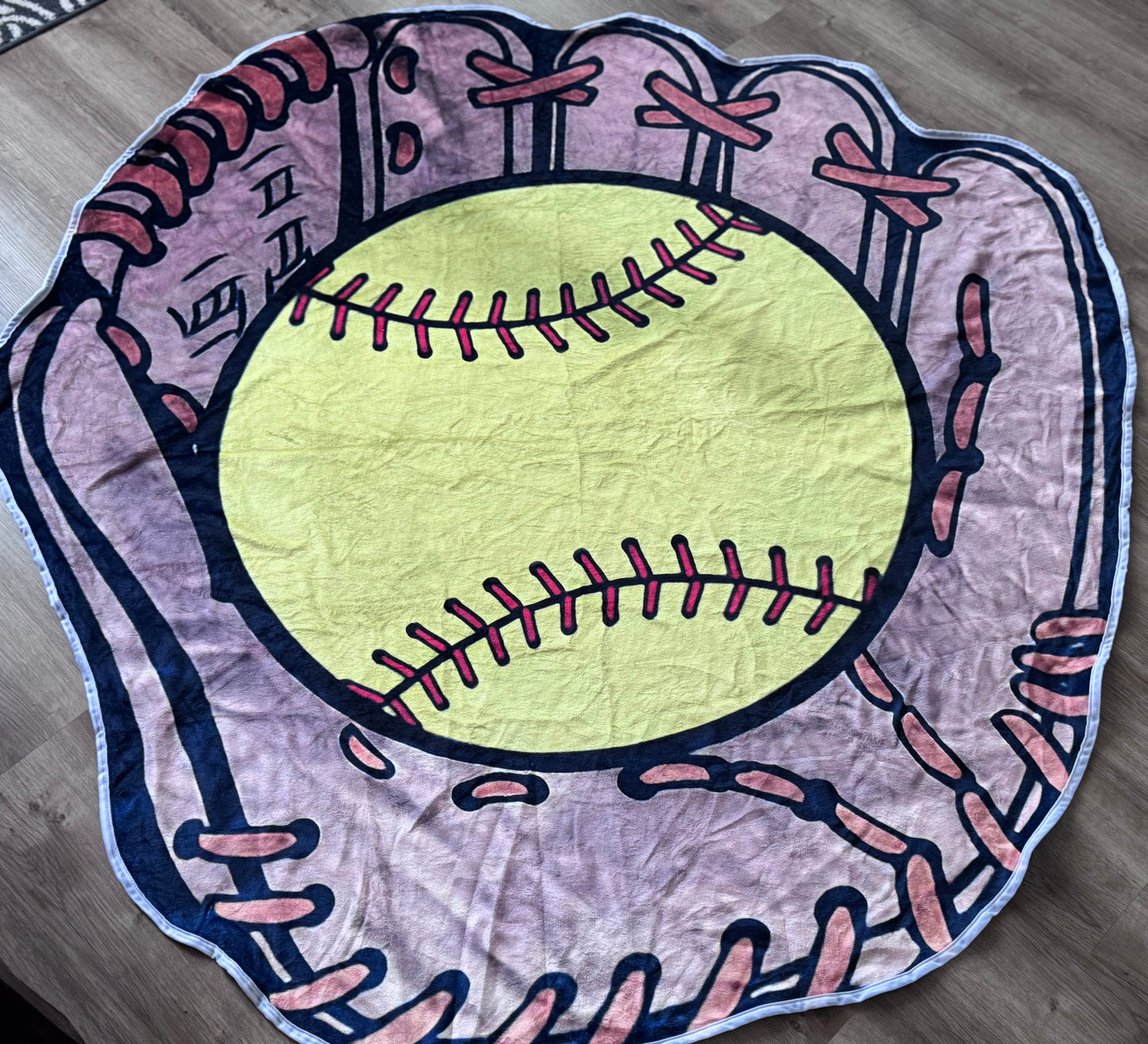 Softball Fleece Blanket