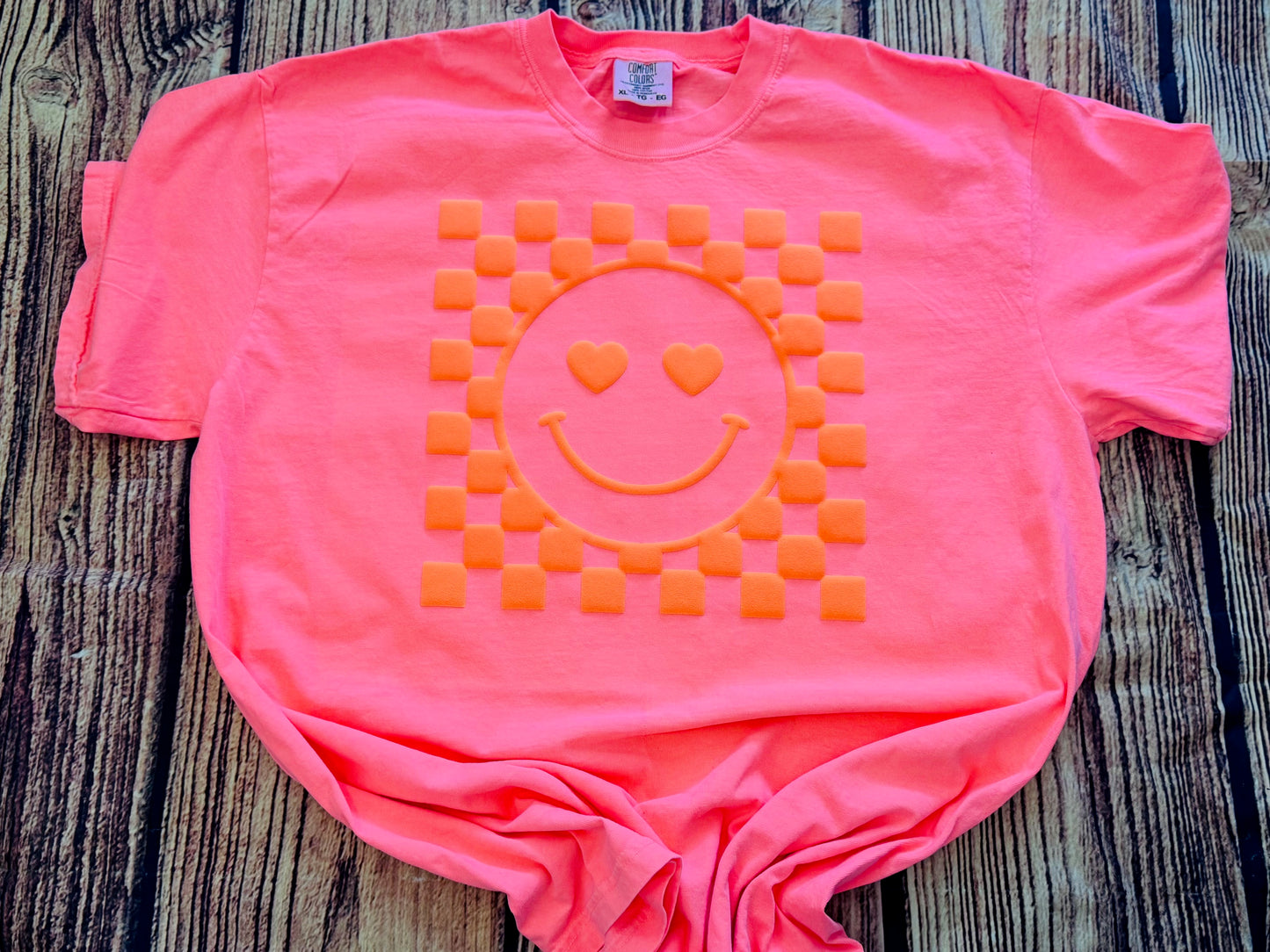 NEON Checkered Smiley