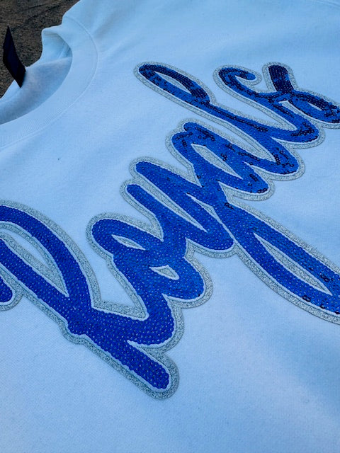 Royals Sequins Crewneck or Hoodie