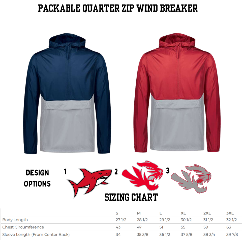 Sand Creek Intermediate Packable Quarter Zip Wind Breaker