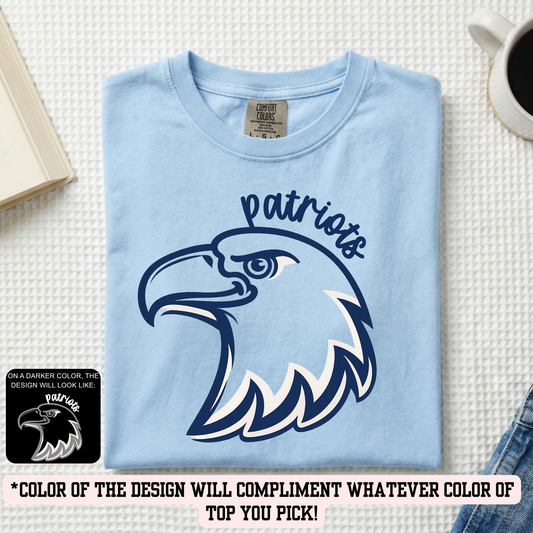 HPE Patriot Outline (YOU PICK TOP STYLE AND COLOR!)