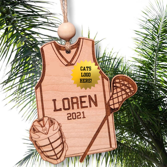 Cats Lacrosse Ornament