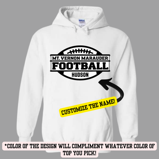 MVMS Football #7 (YOU PICK TOP STYLE AND COLOR!)