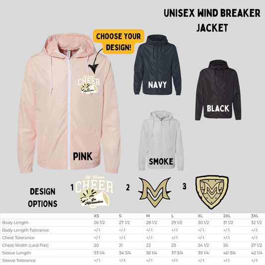 MVCheer Full Zip Windbreaker