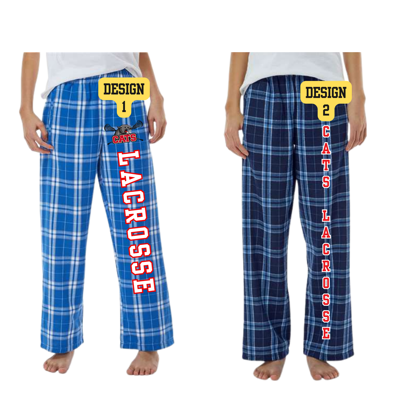 Cats Lacrosse Logo Pajama Pants