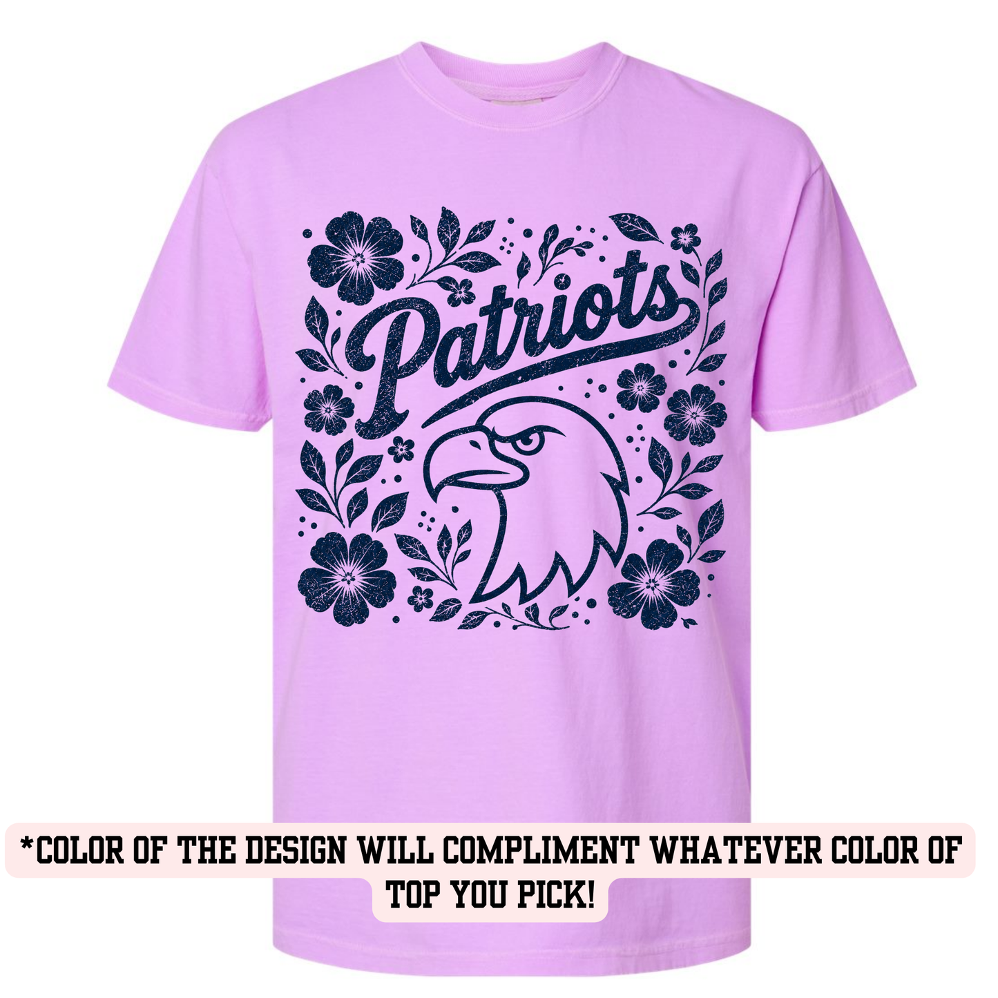 HPE Floral Patriot (YOU PICK TOP STYLE AND COLOR!)