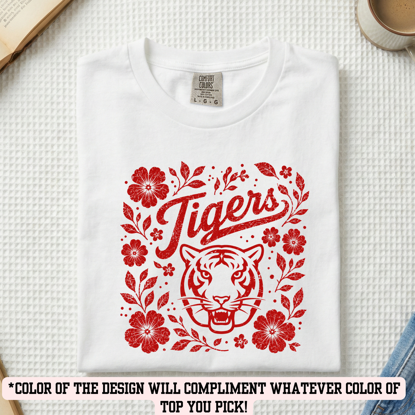 FELEM Floral Tigers (YOU PICK TOP STYLE AND COLOR!)