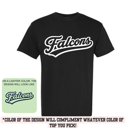 FCI Falcons varsity swoop (YOU PICK TOP STYLE AND COLOR!)