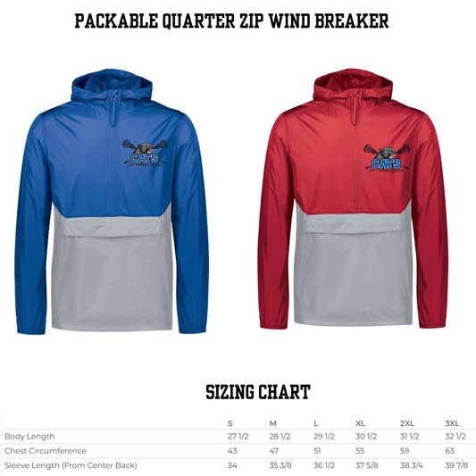 Cats Lacrosse Packable Wind Breaker
