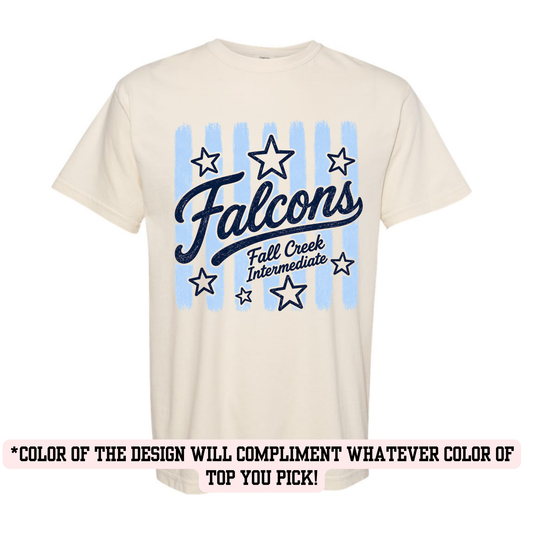 FCI Falcons stripe (YOU PICK TOP STYLE AND COLOR!)