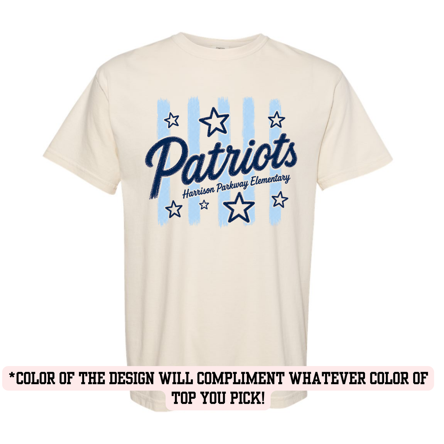 HPE Patriot stripe (YOU PICK TOP STYLE AND COLOR!)