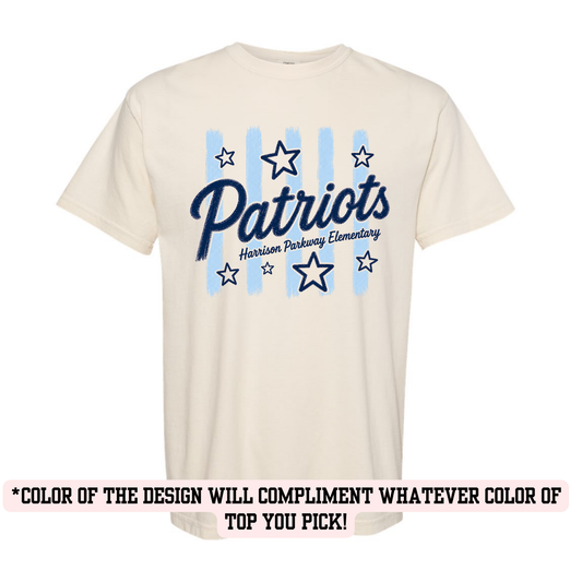 HPE Patriot stripe (YOU PICK TOP STYLE AND COLOR!)