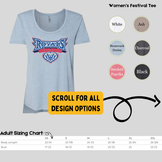 Women's Festival Tee (Choose your Design!) HSECheer