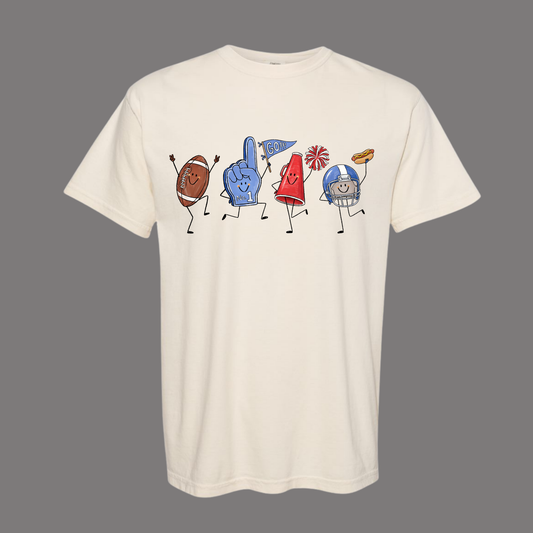 Football Doodles- YOU PICK COLOR AND SHIRT TYPE!-MVYFL