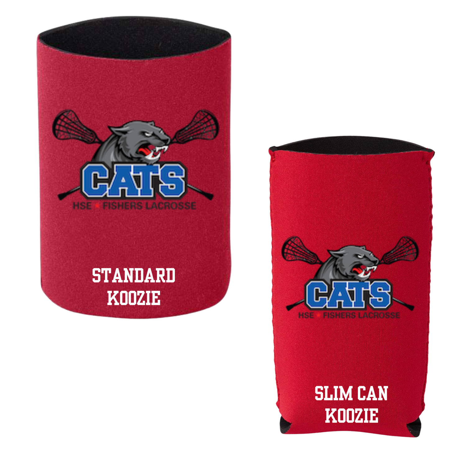 Cats Lacrosse Koozie