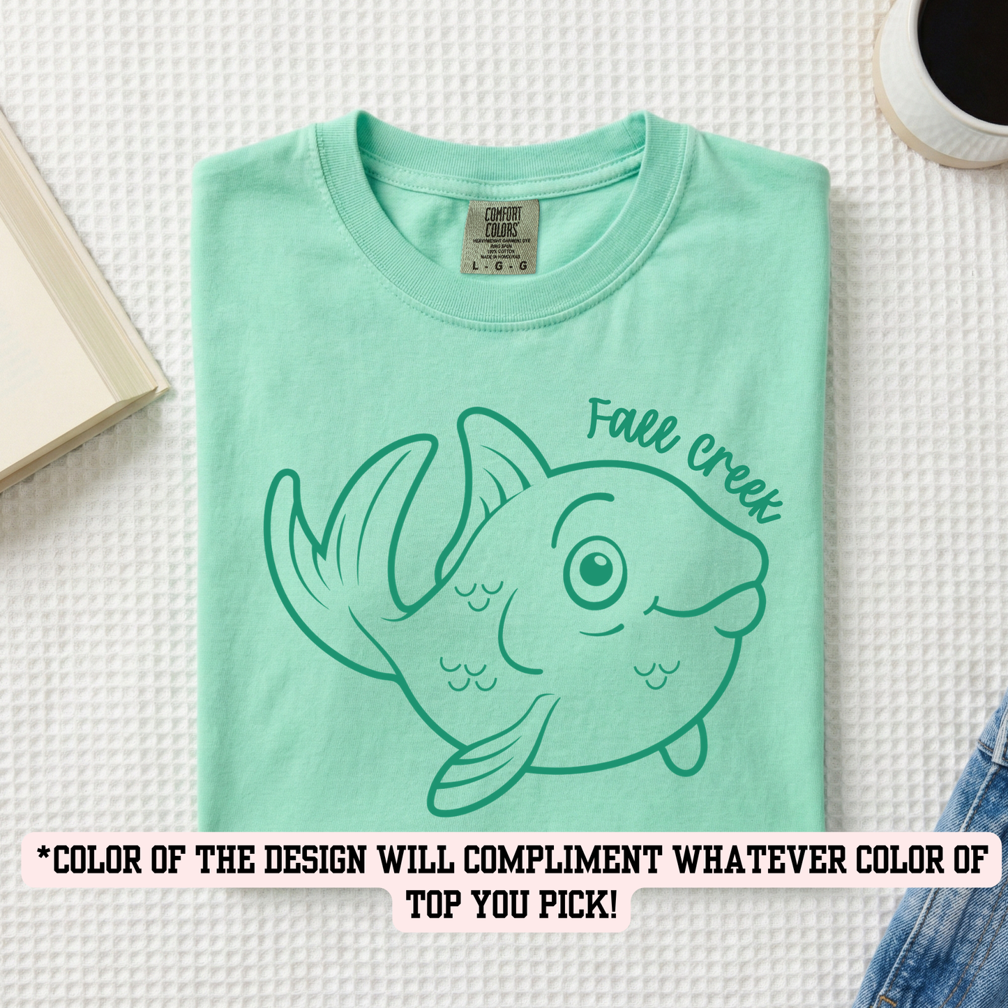 FCE Monochromatic Fish  (YOU PICK TOP STYLE AND COLOR!)