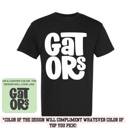 GES Gator typography (YOU PICK TOP STYLE AND COLOR!)