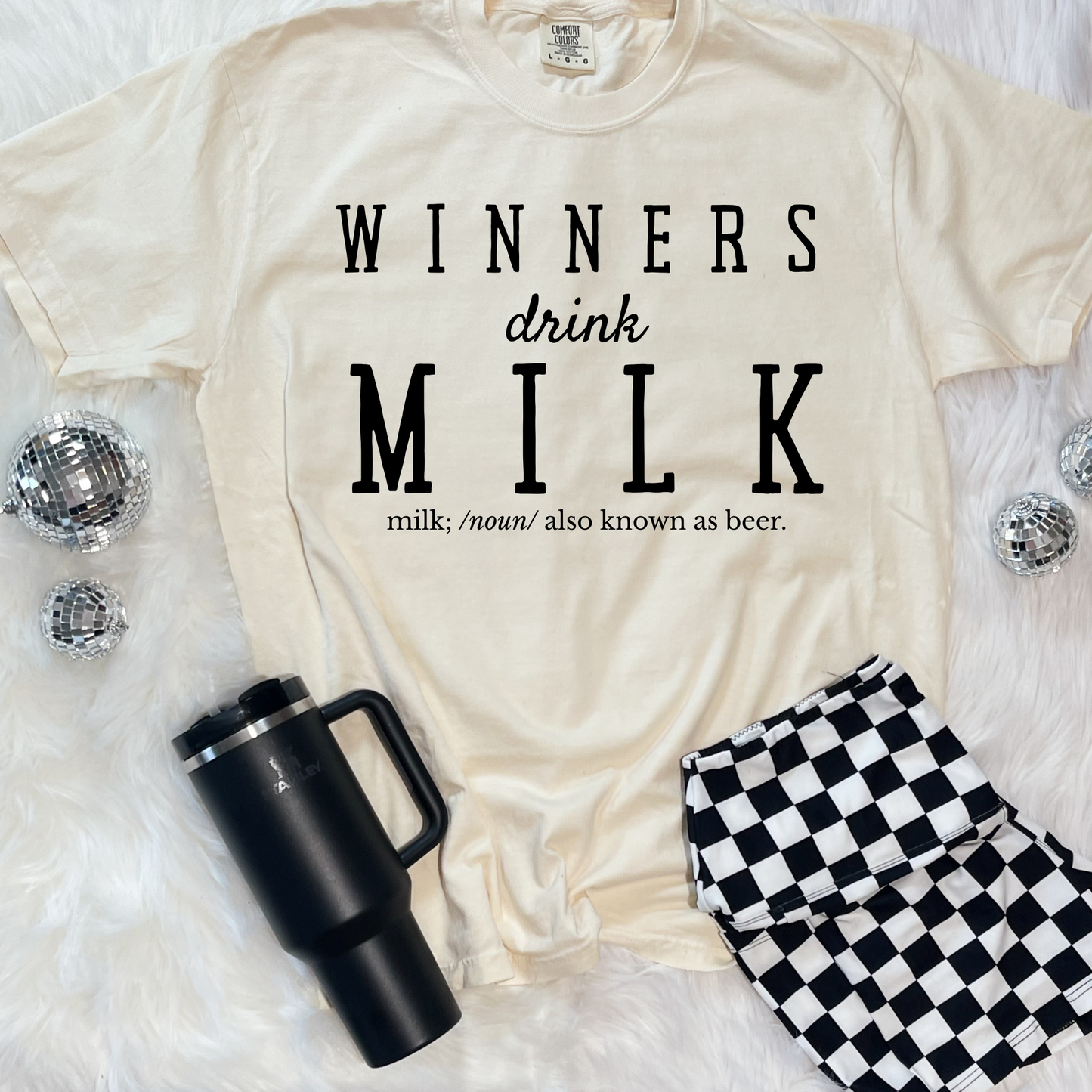Winners Drink Milk/beer