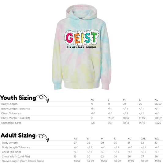 GES Polka Tye-Dye Hoodie