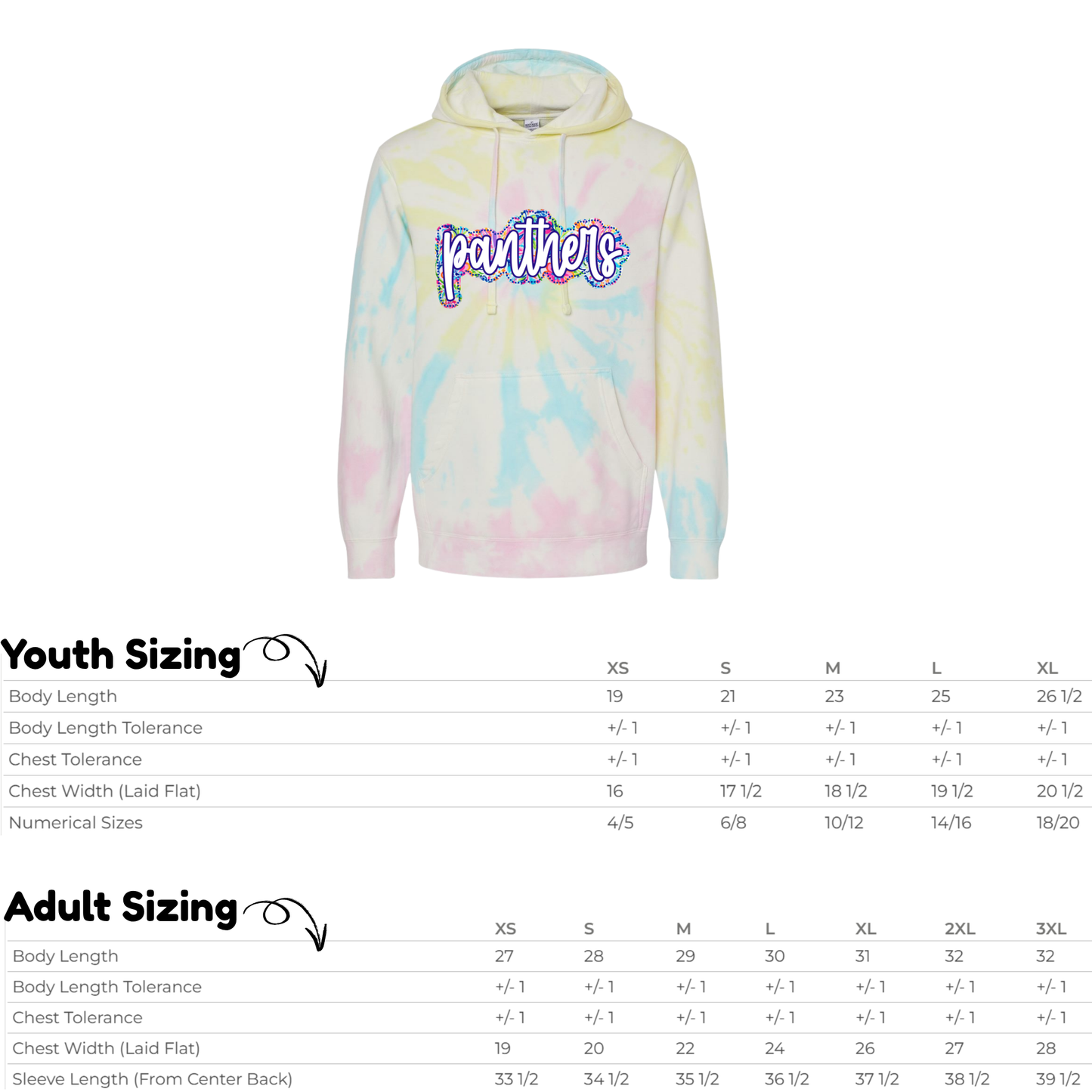 HIJH Colorful Tie-Dye Hoodie