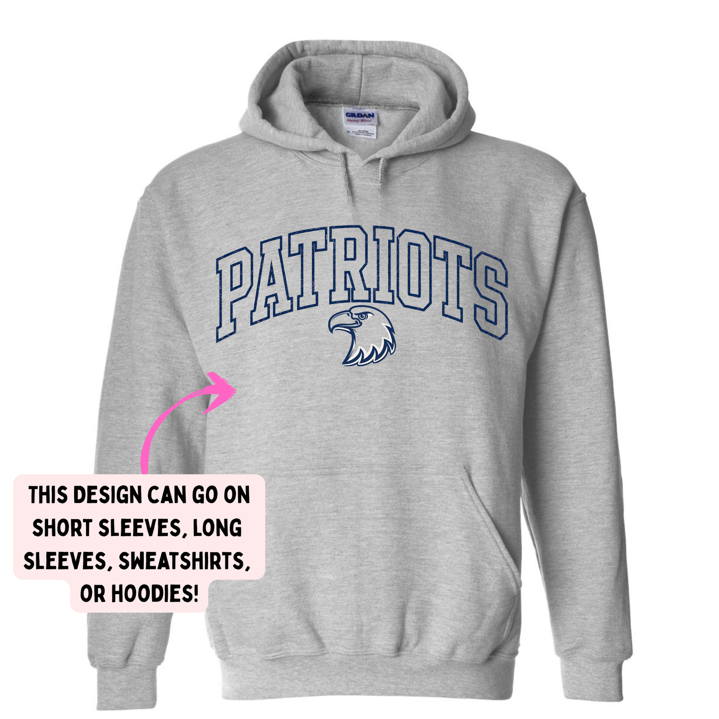HPE Arched Patriots (YOU PICK TOP STYLE AND COLOR!)