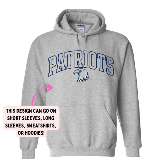 HPE Arched Patriots (YOU PICK TOP STYLE AND COLOR!)