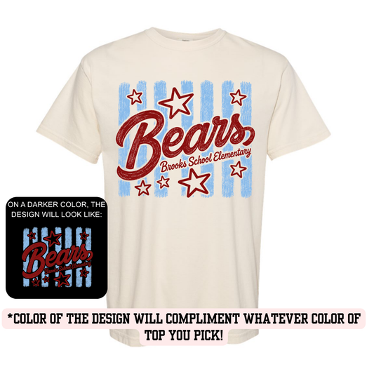 BSE Bear Stripes (YOU PICK TOP STYLE AND COLOR!)