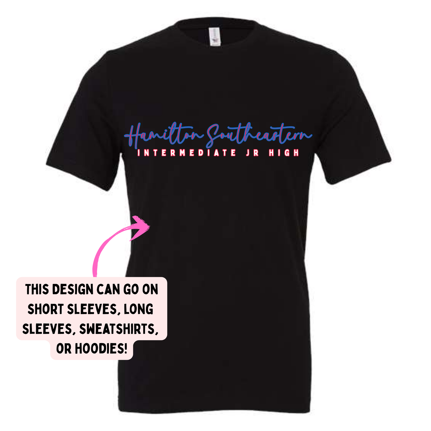 HIJH Royal/Red Script