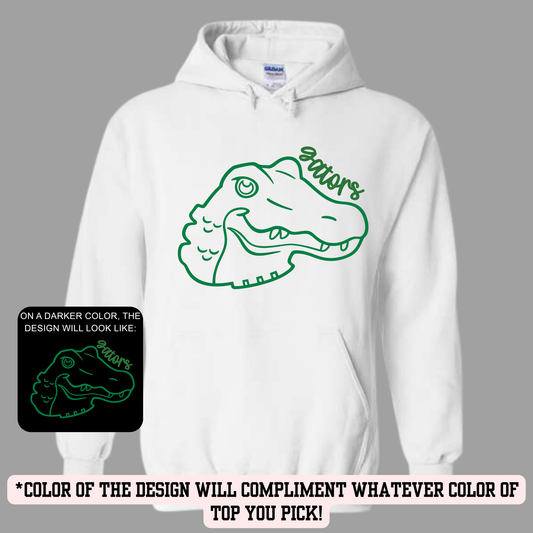 GES Gators Script Logo (YOU PICK TOP STYLE AND COLOR!)
