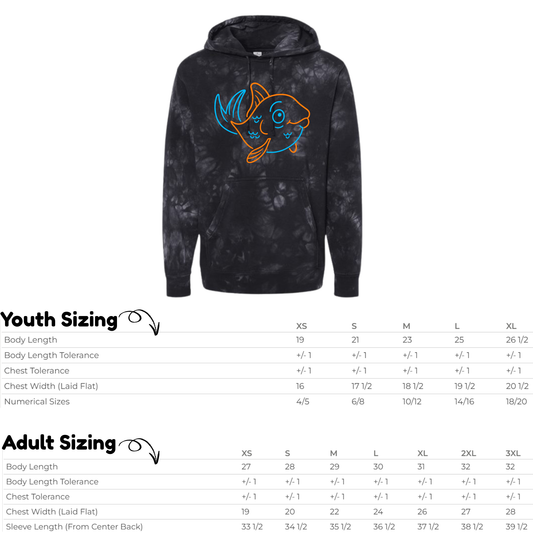 FCE  Black Tie-Dye Hoodie