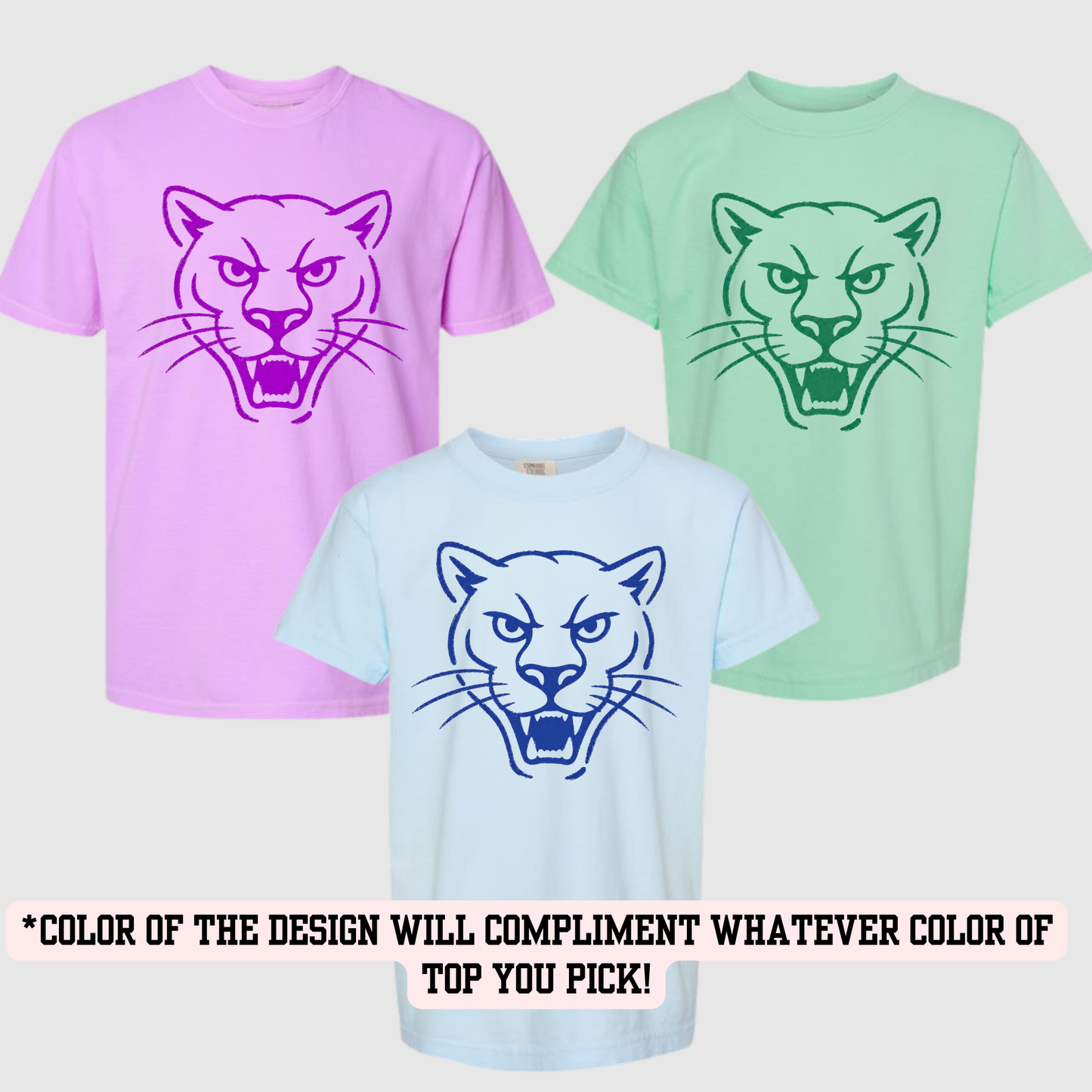 HIJH Panthers Monochromatic (CHOOSE TOP STYLE AND COLOR!)