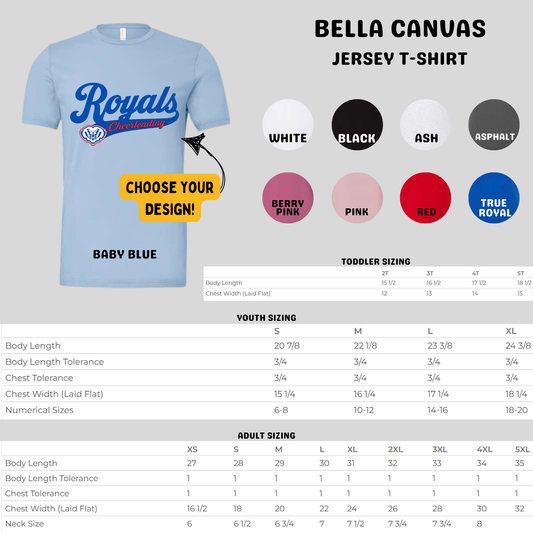Bella Canvas Tee (Choose your color and design!) HSECHEER