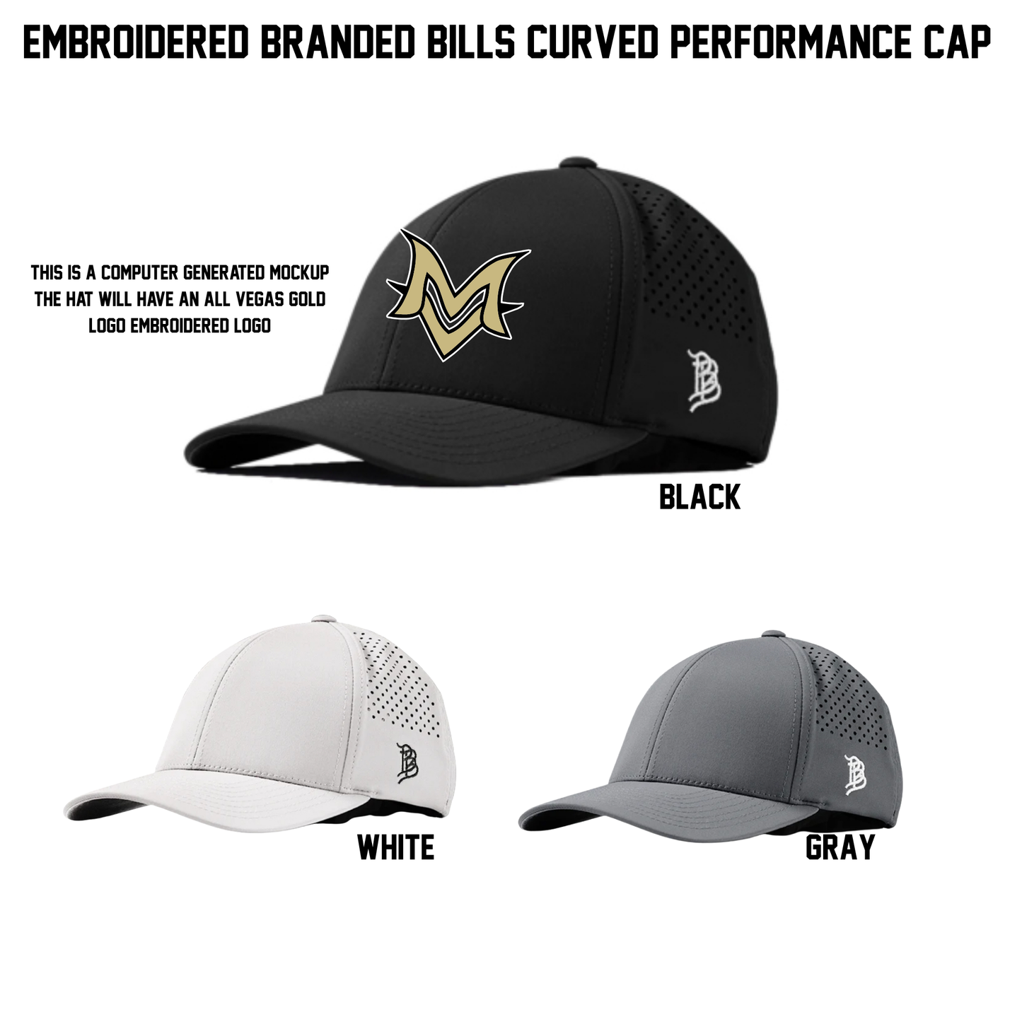 MV Embroidered Patch Branded Bills Performance Cap-MVYFL