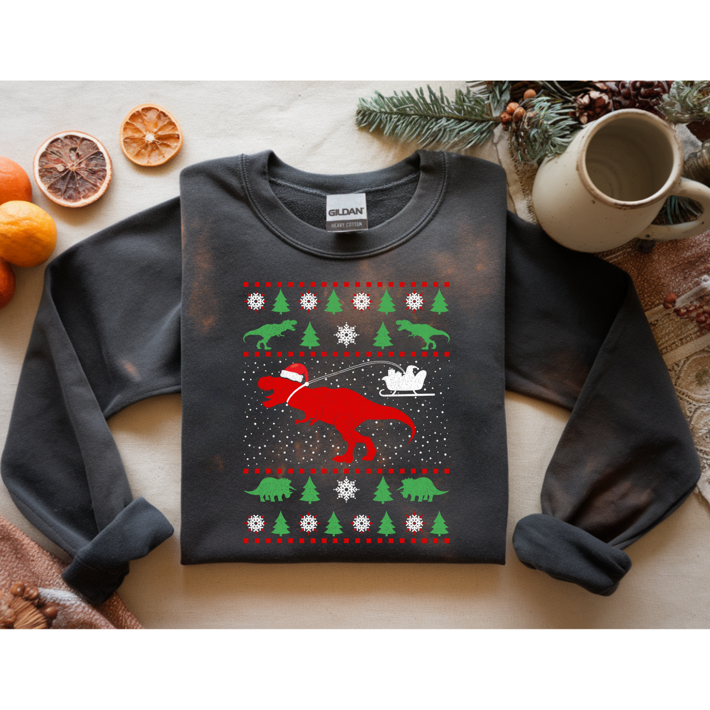 Christmas Dino Sweater