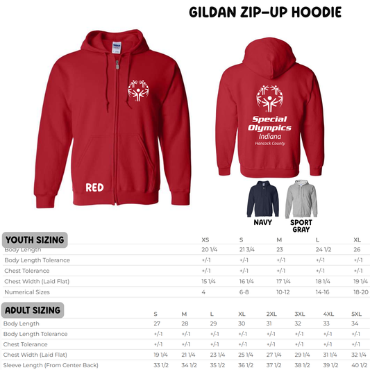 HCSO Gildan Zip Up Hoodie