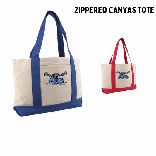 Cats Zippered Tote