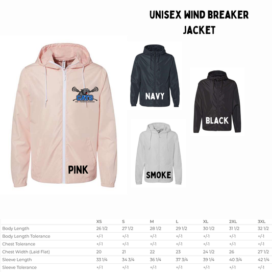 Cats Full Zip Windbreaker