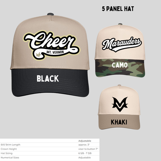 MVCheer- 5 Panel Hat