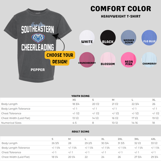 Comfort Colors Tee (Choose your color and design!) HSECHEER
