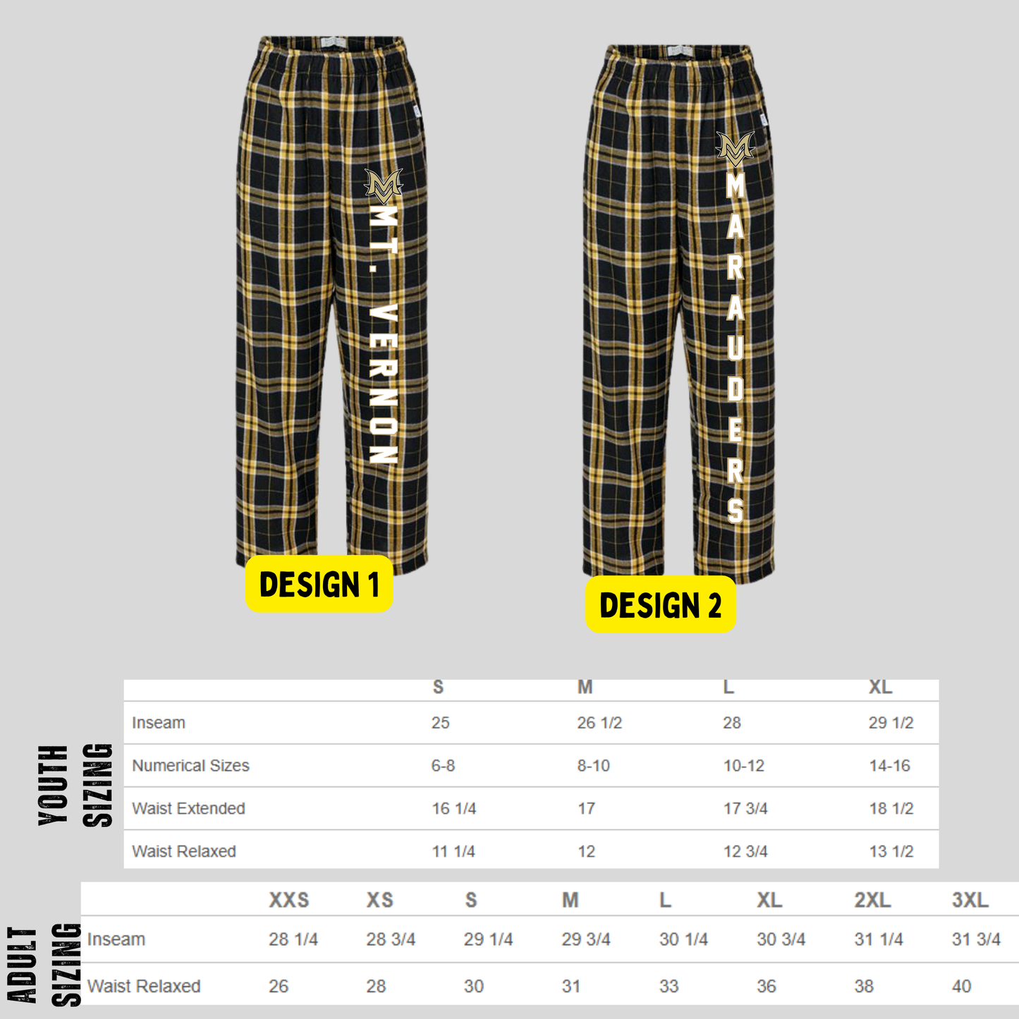 MVMS Flannel Pajama Pants