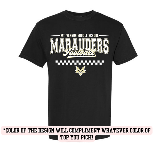 MVMS Football #1 (YOU PICK TOP STYLE AND COLOR!)