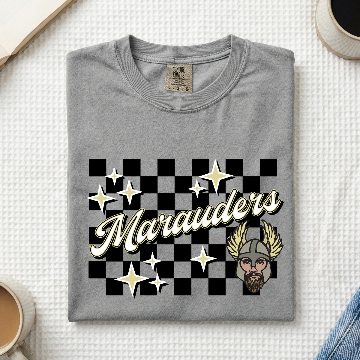 Marauders Checkered Mascot