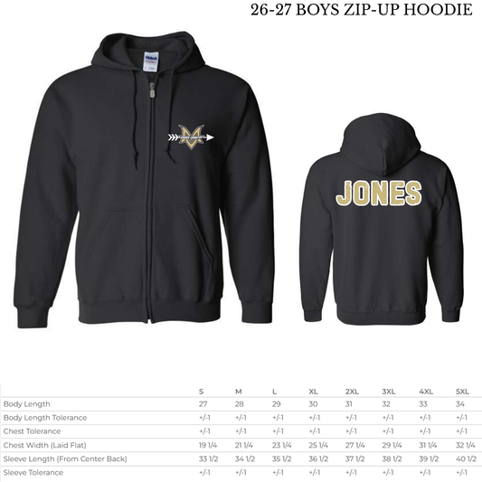 MVMSCC 26-27 Cross Country Zip-up Hoodie