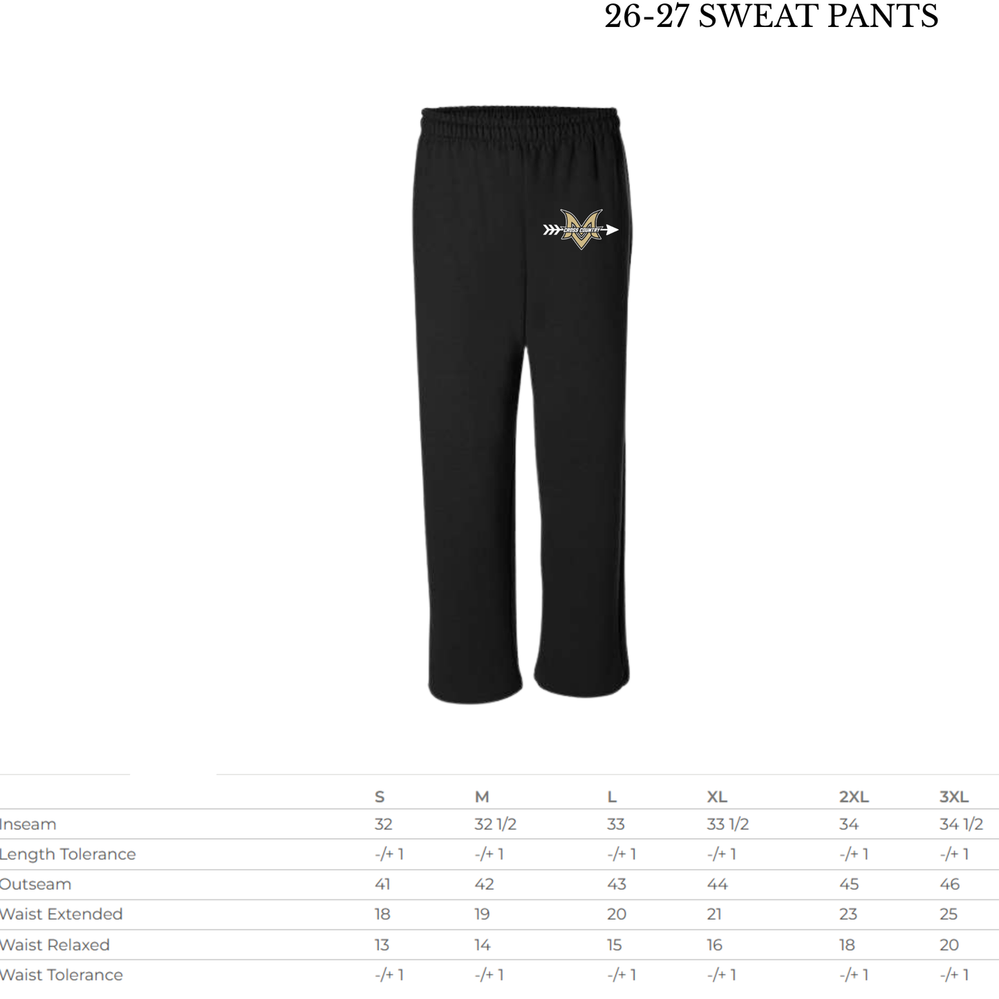 MVHSCC 26-27 Cross Country Sweatpants