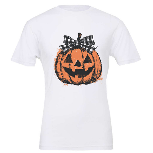 Bow Pumpkin Tee or Crewneck