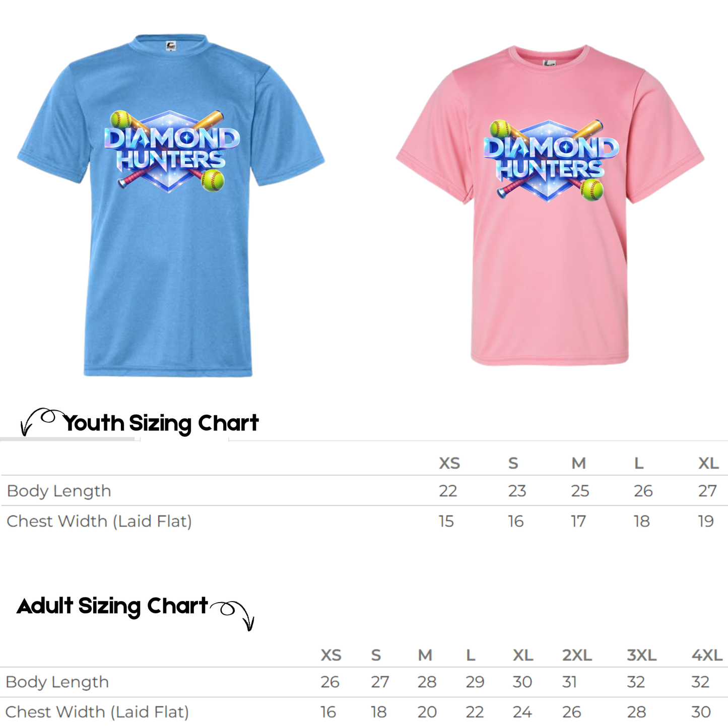 Diamond Hunters DRY-FIT Short Sleeve Tees